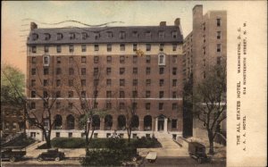 All States Hotel Washington D.C. DC Hand Colored Vintage Postcard