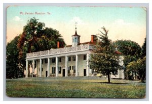 Vintage 1910s Postcard Mount Vernon Mansion, Mount Vernon, Virginia