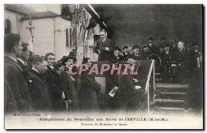 Jarville - Monument aux Morts Inauguration - Speech by the Mayor - Old Postcard