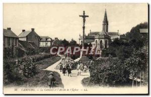 Old Postcard Cabourg The Calvary and the & # 39abisde L & # 39Eglise