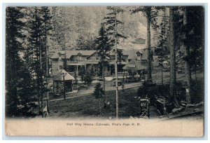 c1905 Half Way House Colorado Pike's Peak RR Colorado Springs CO Postcard