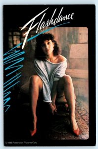 Sexy Advertising FLASHDANCE Movie Videocassette 1983 JENNIFER BEALS  Postcard