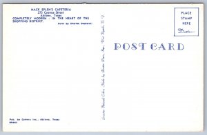 JH12/ Abilene Texas Postcard Chrome Mack Eplen's Cafeteria 142