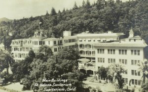 RPPC Main Buildings, St. Helena, Sanitarium, CA. Vintage Postcard P101