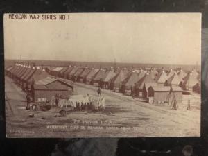 Mint Mexico Revolution RPPC Postcard US Army Texas City Border Camp 2nd Division