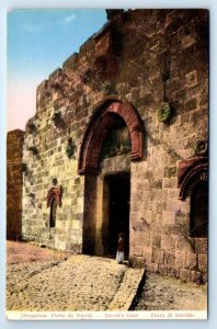 JERUSALEM Porte de David ISRAEL Postcard