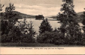 New York Adirondacks Looking Down Long Lake From The Sagamore