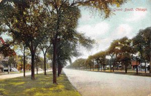 Grand Boulevard Chicago Illinois 1908 postcard