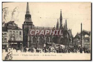 Old Postcard Roubaix Eglise Saint Martin