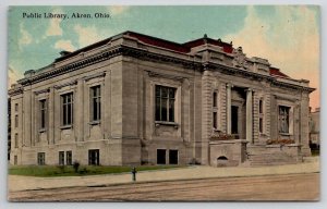 Akron Ohio Public Library Postcard E27