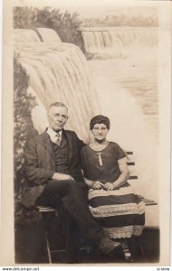 RP: Older Couple, Waterfall Studio prop background, 1900-10s