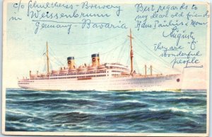 Postcard - m/s Italia - Home Lines