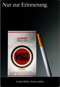 Lucky Strike Cigarettes Advertising Postcard BS22