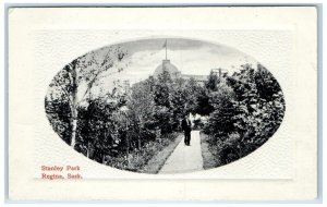 c1910 Stanley Park Regina Saskatchewan Canada Embossed Antique Postcard