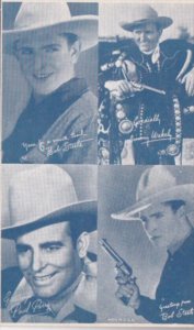 Vintage Cowboy Arcade Card Bob Steele Jimmy Wakely Paul Parry