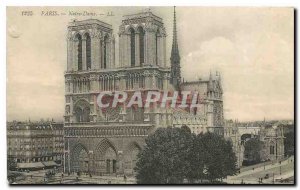 Old Postcard Paris Notre Dame