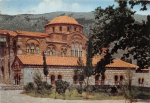 US43 postcard Greece Levadia the convent Saint Luke church