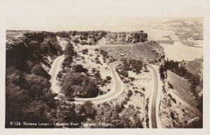 Oregon Columbia River Highway Rowena Loops Real Photo