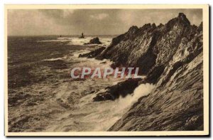 Old Postcard Pointe Du Raz De Sein L & # 39Eperon by Big Sea