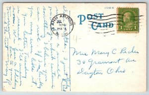 Ann Arbor  Michigan  Masonic Temple  1929  Postcard