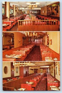 Boston Massachusetts Postcard Dini's Downtown Sea Food Restaurant c1960 Vintage