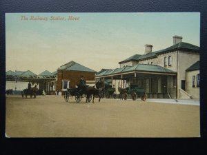 East Sussex HOVE RAILWAY STATION c1905 Old Postcard by Pictorial Centre No.50