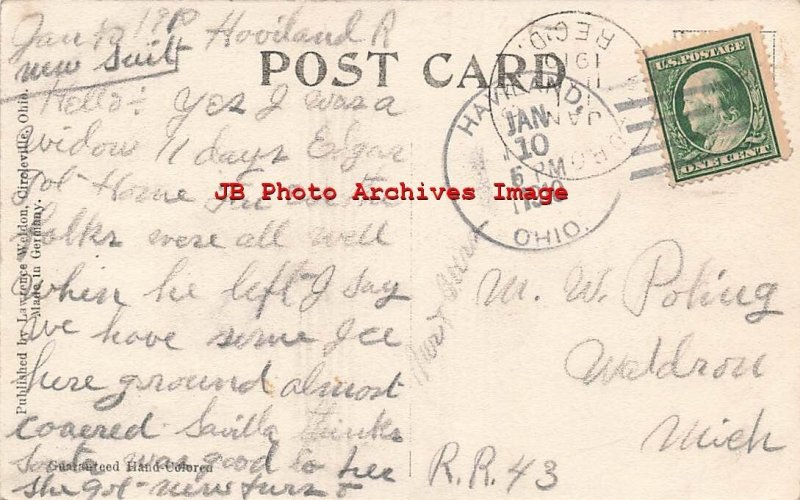 OH, Circleville, Ohio, North Court Street, 1910 PM, Lawrence Weldon Pub