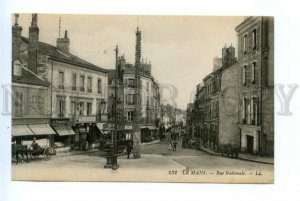 494943 FRANCE LE MANS national street shops street advertising Levy postcard