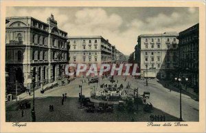 Postcard Old Napoli-Piazza della Borsa