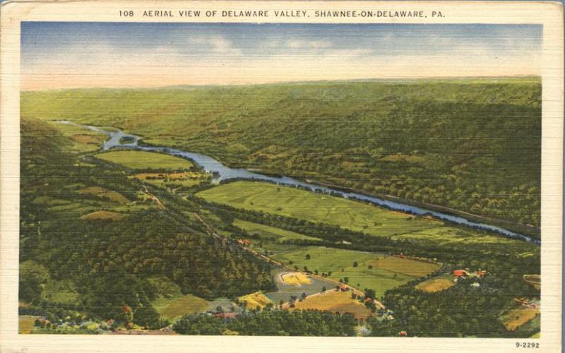 Aerial View of Delaware Valley Golf Course Shawnee-on-Delaware PA Pennsylvania