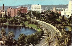 Wilshire Boulevard LA CA Union Oil Co.Vintage Postcard Standard View Card 