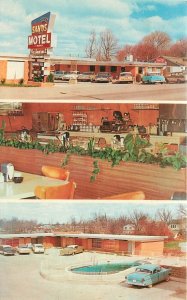 Postcard Arkansas Roger Sands Motel Restaurant 1950s Moncrief Dexter 23-6118