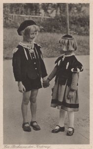 Kinderzeche Dinkelshuhl Kinderzug German Children Fashion Postcard