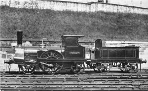 Lot 63 train railway the columbine engine crewe real photo uk