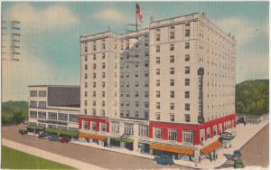 West Virginia WV Postcard 1949 CHARLESTON Daniel Boone Hotel 