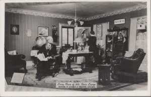 RPPC Postcard Living Room of 1912 Sears Lounge Museum Science Chicago IL