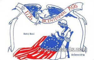 Bicentennial 1776-1976 Betsy Ross Patriotic Unused 