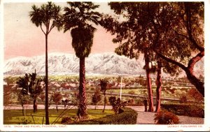California Pasadena Snow and Palms Detroit Publishing