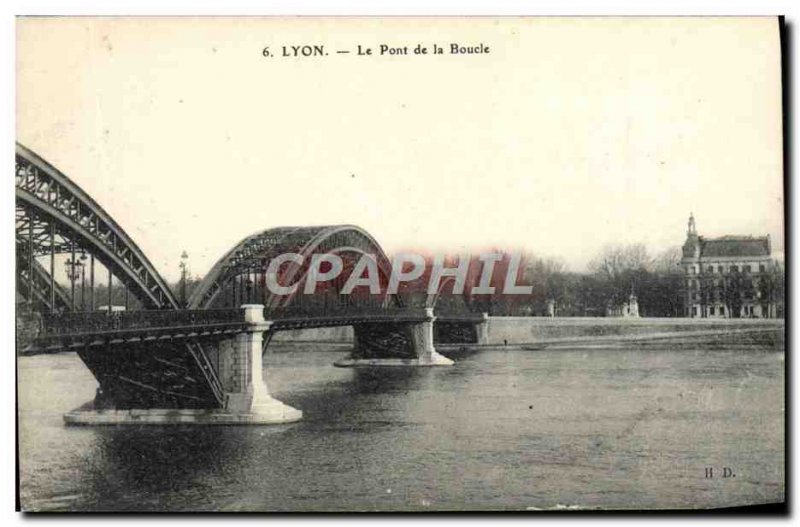 Old Postcard Lyon Loop Bridge