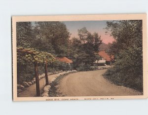 Postcard Good Bye Come Again Buck Hill Falls Pennsylvania USA