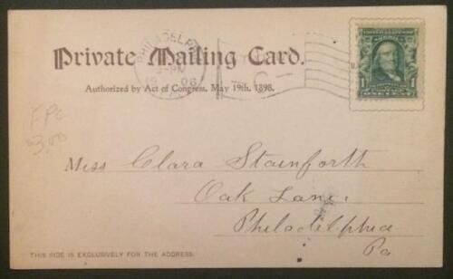 Delaware Water Gap 1906 Private Mailing Card 