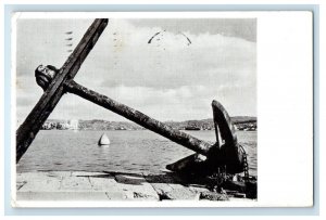 1939 Giant Anchor, Istanbul Turkey, Greeting from New York Worlds Fair Postcard