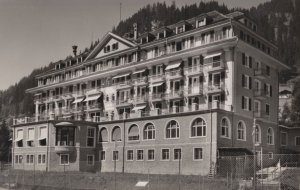 The Nevada Palace Hotel Aberboden Old Real Photo Switzerland Postcard