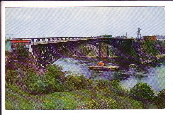 Reversing Falls, Saint John, New Brunswick Slack Water, Bridge, Freighter