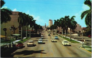 Beautiful Biscayne Boulevard Miami Florida Postcard C091