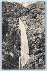 1910 Ouray Colorado CO Vintage Postcard Bear Creek Falls Scene View Rocks Posted