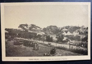 Mint Belgian Congo Real Picture Postcard Tysville Train Station