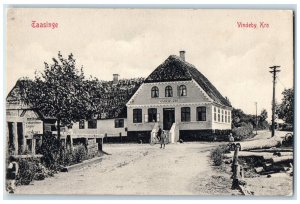 c1910 Taasinge Vindeby Inn Svendborg Funen Denmark Unposted Antique Postcard