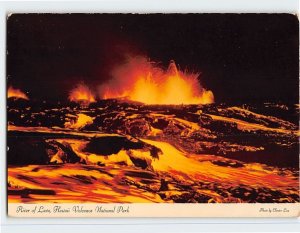 Postcard River of Lava, Hawaii Volcanos National Park, Hawaii