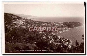 Old Postcard View Roquebrune Cap Martin